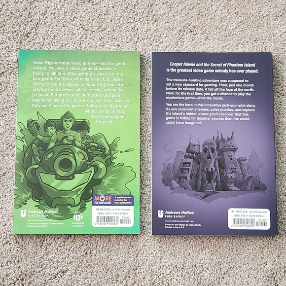 ๐ฎ Trapped in a Video Game & Escape from a Video Game Book Set โ Action-Packed - Picture 4 of 8